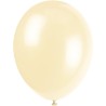 Unique Party - 80021 - Paquet de 10 ballons - Latex - 30 cm - Ivoire
